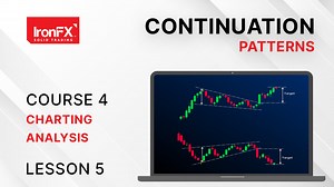 Continuation patterns usually indicate that the sideways price action on the chart is nothing more than a pause in the prevailing trend, and that the next move will be in the same direction as the trend that preceded the formation! 📈 For more FREE educational videos subscribe to our YouTube channel ➡️ https://bit.ly/Academy_Course4_YT #IronFX #IronFXAcademy #trading #ContinuationPatterns | IronFX