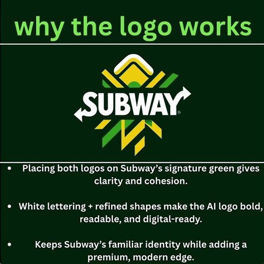 I redesigned subway’s logo. 🥪📈