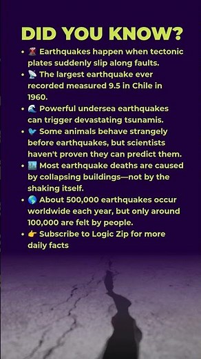 6 Earthquake Facts That Could Surprise You 🌍