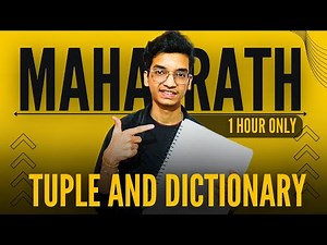 TUPLE AND DICTIONARY🔥 | Computer Science Class 11 | Tuple and Dictionary ONE SHOT🔥