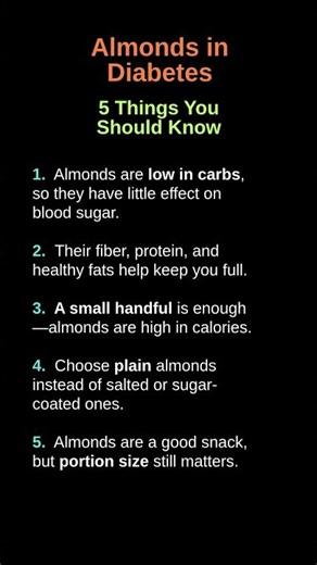 Almonds in Diabetes
