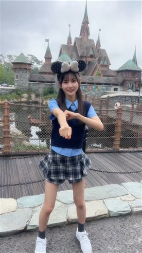HKT48 猪原絆愛 周りの人にみられて恥ずかしかった。だいじょばないでしょ〜 #ディズニーシー #fyp
