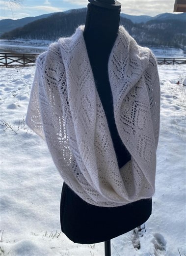 Hand Knitted Snood Scarf - Etsy