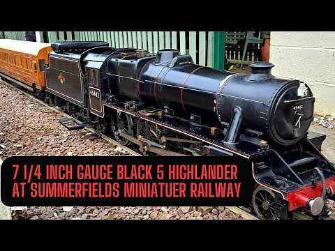 7 1/4 Inch Gauge Black 5 Live Steam Locomotive