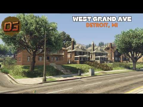 DETROIT "West Grand Ave" Style Houses 2026 FIVEM MAP