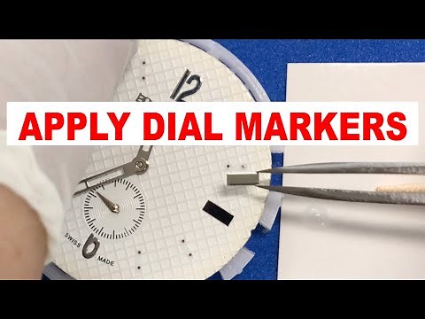 WATCH restore Dial MARKERS Indexes Indices bars dots how to apply Steel Nickel Plated DIY upgrade