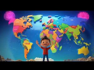 🌍 The Continents and Oceans Song | Fun Learning for Kids | 3D Animated Educational Song
