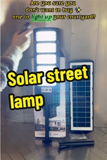 Solar Street Light with Motion Sensor and Remote Control