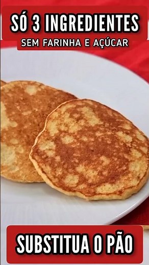 SUBSTITUA O PÃO! Só 3 INGREDIENTES - Delícia SEM AÇÚCAR, FARINHA E LEITE! Fácil, Barato e Rápido