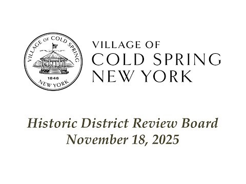 Historic District Review Board 11-18-2025