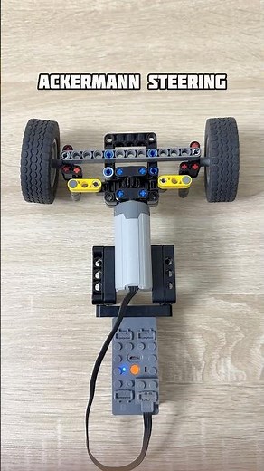 Ackermann Steering Geometry (New Design) #legotechnic #steering #mechanism