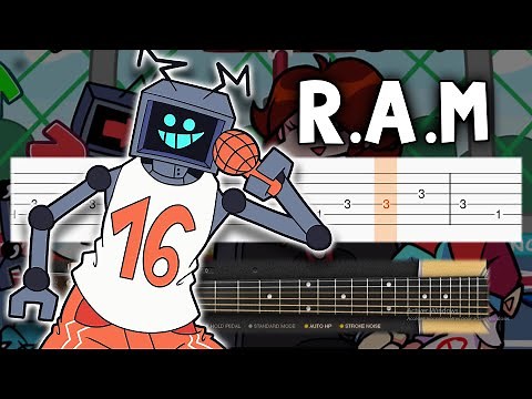 Friday Night Funkin' - R.A.M. - VS Hex Mod OST - Guitar tutorial (TAB)