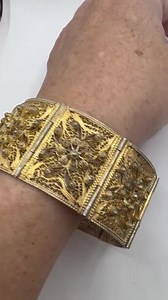 Vintage Filigree Flower Bracelet: 925 Sterling Silver Chain, 7.25 Inches - Etsy