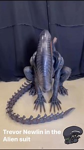 50K views · 2.4K reactions | The actor Trevor Newlin in his Alien suit behind the set #alien #alienripley #AlienRomulus #scifiworld #scifigeek #SciFiCinema | Rotten Usagi | Facebook