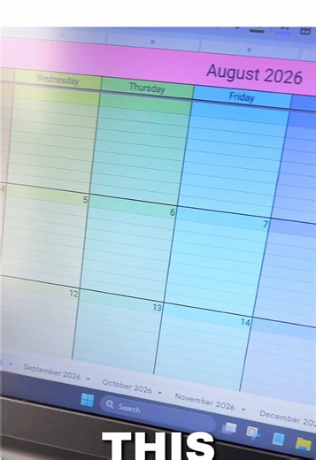 2026-2027 Calendar Monthly Planner #20262027calendar #schoolcalendar #2026planner #2027planner #academiccalendar