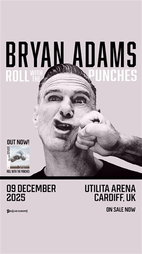 On Sale now 🎟️: GRAMMY Award winning Bryan Adams comes to Utilita Arena Cardiff later this year 🎸🎵 Tickets via bit.ly/3VEQTqE 🎟️🎟️ Grab your L2 Restaurant, Pre-Show Bar upgrades or The Suite Experience when purchasing your tickets 🍔🍻 | Utilita Arena Cardiff