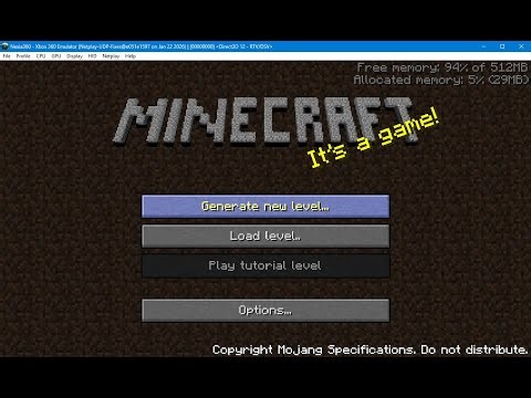 MinecraftIndev Java to C++ Port to (Xbox 360)