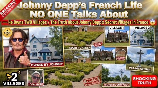 Johnny Depp’s French Life NO ONE Talks About — He Owns TWO Villages