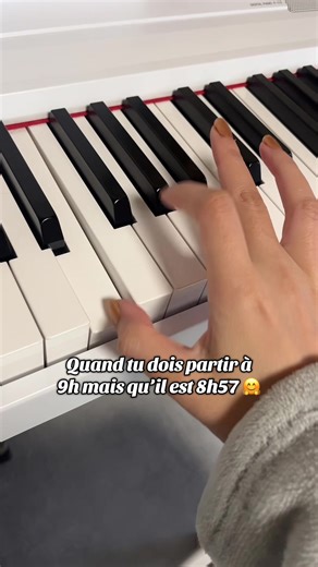 Je suis en avance il reste 3 minutes donc… 😅 #humour #piano
