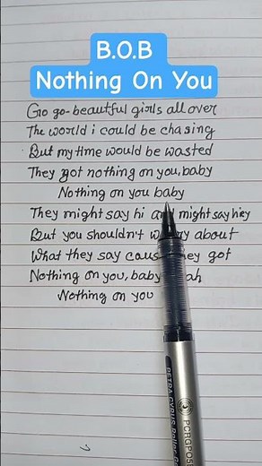 B.O.B. ft. Bruno Marsh - Nothing On You #shorts #music #trending #lyrics