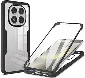 for Xiaomi Redmi Note 14 Pro Clear Case with Screen Protector, Dual Layer 360° Full Body Rugged Protective TPU Bumper Slim fit Shockproof Cover Case for Xiaomi Redmi Note 14 Pro QB-Black