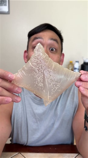 18M views · 157K reactions | The CRUNCH!! This was so cool!! Two sheets rice paper, wet, cut off a little off 4 sides, Air fry at 375 degrees until they puff up and get hard. #ricepaper #foodhacks | The CrunchBros | Facebook