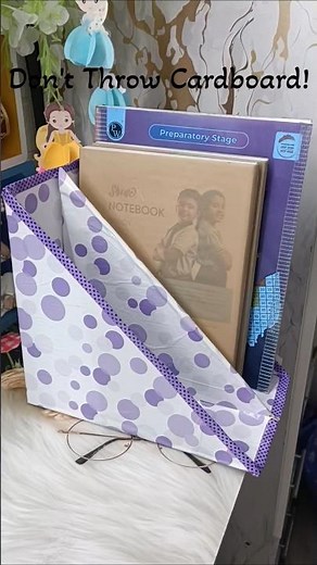 Best Out of Waste 📚 Cardboard book /File Holder DIY