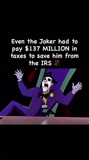 Bishop on Instagram: "🎥🎬: Joker’s Millions – Joker Tax Evasion Scene The episode starts with the Joker so broke he can’t even afford gas or bullets for his usual schemes. Then he suddenly inherits a massive fortune from a rival gangster named King Barlowe. With his new wealth, Joker lives it up in outrageous ways — buying a mansion, golfing, and even hiring lawyers to erase his criminal record. ￼ But the party stops when an agent from the Internal Revenue Service (IRS) shows up at his vault. T