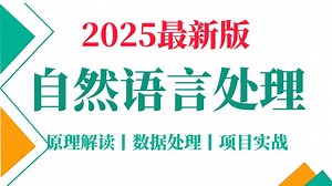 【2025版】这绝对是B站最好的自然语言处理实战教程，从入门到实战，全程干货讲解，100集带你轻松吃透NLP！人工智能/机器学习/深度学习/AI大模型