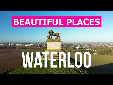 Waterloo monument from drone | 4k video | Belgium, Waterloo from above