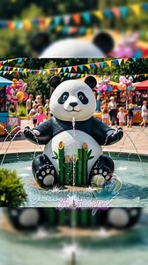1.8K views · 26 reactions |  Welcome to the wildest splash zone ever!These adorable animal fountains are bringing joy and cool vibes to every corner of the park.Which one stole your heart — the panda, kangaroo, sloth, or the colorful chameleon? | Designing Dreamscapes | Facebook
