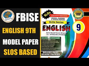 English 9 SLOs Based Model Paper | Federal Board