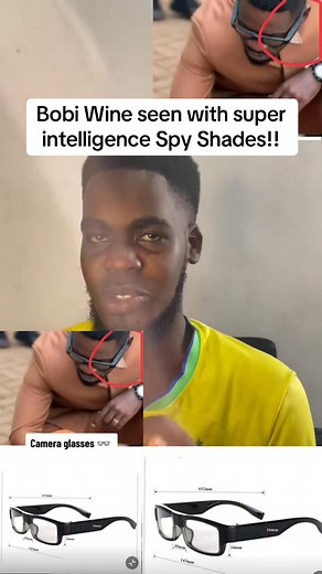 150K views · 6.7K reactions | Bobi Wine seen with super intelligence Spy Shades!! #godsarmradio #update | God's Arm Radio | Facebook