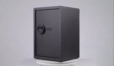 Medium Biometric Safe Box,1.38 cubic feet smart fingerprint gun Safe,with Gun Rack to secure pistols, documents,cashes for home office hotel use