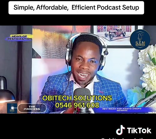 Efficient Podcast Setup by Obitech Solutions