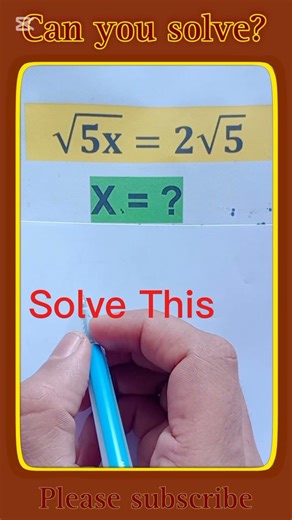 Can you solve this square root problem? #maths #mathchallenge