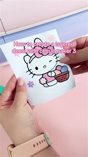 How to create a layered decal with cricut maker 3! #cricut #cricutprojects #cricutmade #cricuttutorials #cricutforbeginners #cricuthacks #smallbusiness #craft