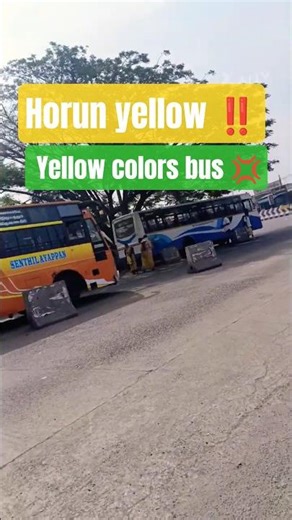 yellow colors bus | #short💢