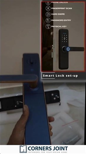 Touch screen smart lock installation 🔐✨Main door upgrade for a Bengaluru home