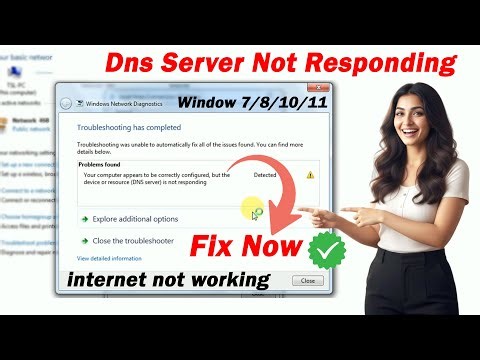 WiFi DNS Server Is Not Responding Problem Solved | Computer/Laptop Me Internet Nahi Chal Raha