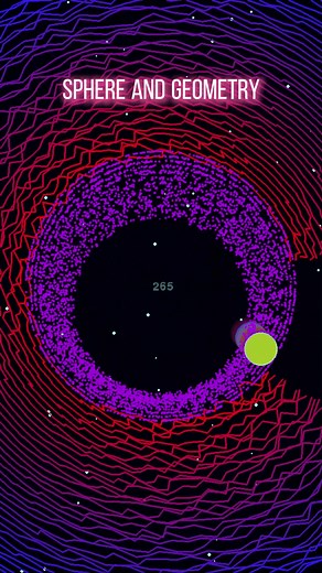 How can a sphere escape geometric shapes?#bouncingball #physics #viralvideo #foryou