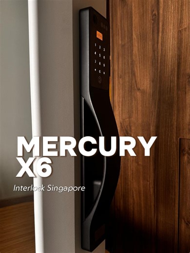 ✨ The flagship of Interlock Mercury Series is here: Mercury X6 ✨ With its iconic curved design, ultra-slim profile and 10-in-1 access, it’s built to transform every SG home.  Flagship-grade security  Signature sleek curvature  Smart home ready ➡️ Tap the link in bio to be among the first to secure your Mercury X6 Smart Digital Lock. #MercuryX6 #InterlockMercury #DigitalLockSingapore | Interlock Singapore | Facebook