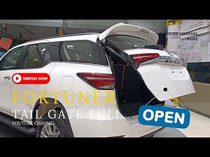 How to open full open fortuner tail gate ? Tail gate opening of fortuner and legender