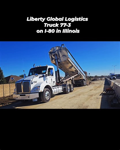 The Liberty Global boys putting in work on I-80 In Illinois. Www.liberty-logistics.us | Greg Wireman