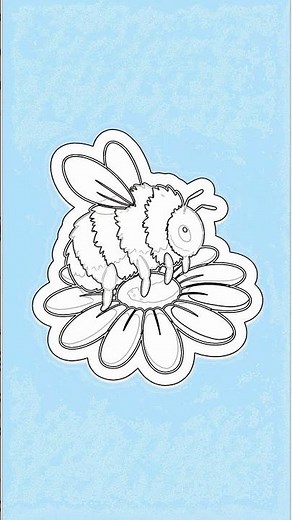 Draw a Cute Bumblebee & Daisy! Easy Step-by-Step for Beginners