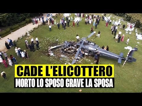 WEDDING DAY TRAGEDY: HELICOPTER CRASHES IN FRONT OF GUESTS. GROOM DIES, BRIDE CRITICALLY INJURED