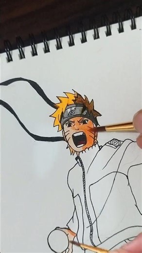 Drawing Naruto uzumaki 😎| #animedrawing #animeart
