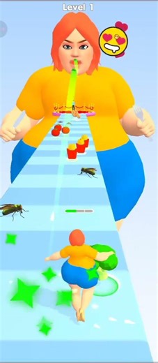 Eat Run Gameplay 🍔 | Eat Everything & Grow Big! #shorts #eatrealfood #games #runninggame