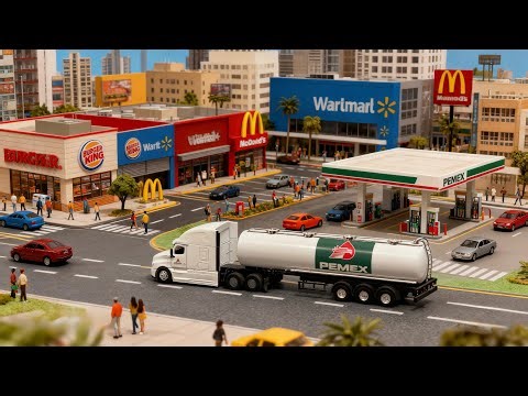 Me compré una PIPA DE GASOLINA PEMEX a escala ‼️Mini ciudad‼️