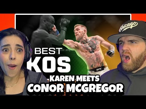 Conor McGregor's BEST KNOCKOUTS | Karen’s First Time Reaction | THIS MAN BROKE THE MATRIX